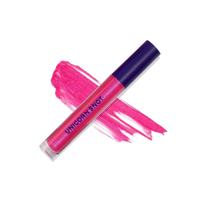 UNICORN SNOT Liquid Metal Lip Paint | Intense Pigment, Non-drying, Metallic Lip Color Makeup for Holiday, Stocking Stuffers, Christmas Gift | Vegan & Cruelty-free Lip Makeup - GLOW (Alpha Pink)