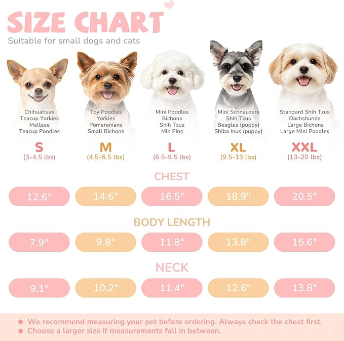 Cute Small Dog Dress Girl Female Dog Clothes Spring Summer Pet Puppy Cats Striped Dress Outfits for Shih Tzu Yorkies Chihuahua Maltese(Strawberry Green,Medium)