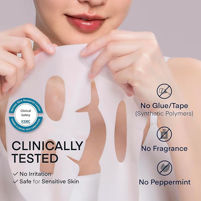 Terez & Honor Collagen Face Mask Overnight - 8 ea x 33g 100 Dalton Ultra Low Bio Collagen Gel Mask for Glass Glow Skin, Deep Hydration, Wrinkle, Fine Lines, Pore, Elasticity & Firming, Korean Skincare