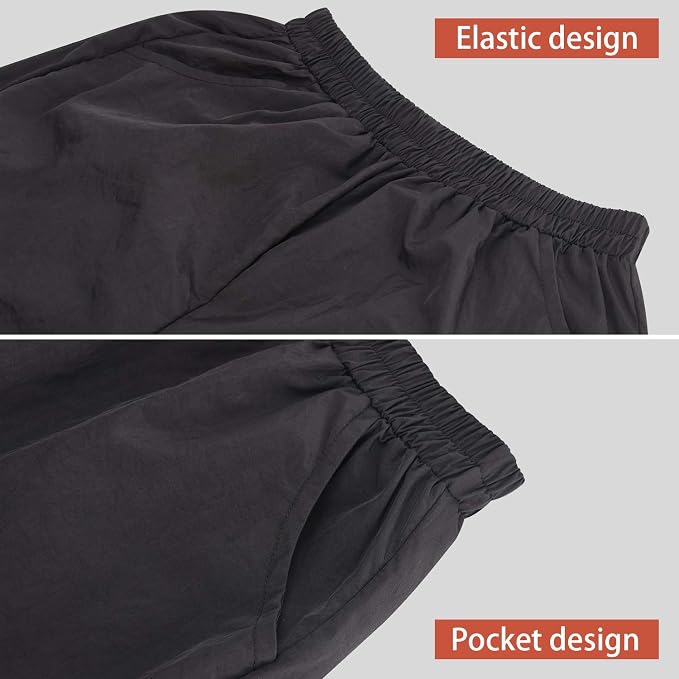 Noverlife Unisex Pet Grooming Smock & Pants, Splash Proof & Hair Repellent | Black, Anti-Static Dog Cat Grooming Workwear Clothes with Pockets, Hair Repellent Working Shirt & Trousers for Pet Groomer