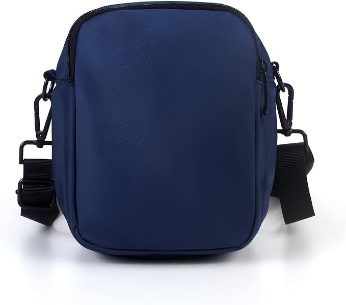 Dog Walking Bag Crossbody Waterproof & Lightweight Treat Pouch for Pet Training, Puppy Treat Tote, Dog Mom Purse (Navy Blue 1.0)