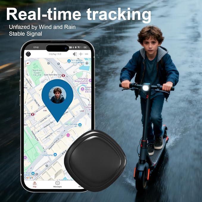 GPS Tracker for Vehicles, GPS Portable Magnetic Car GPS Tracking | Wide-Area Location GPS Tracker for Kids, Dogs, No Subscription Required/No Monthly Fee/No SIM Card Required