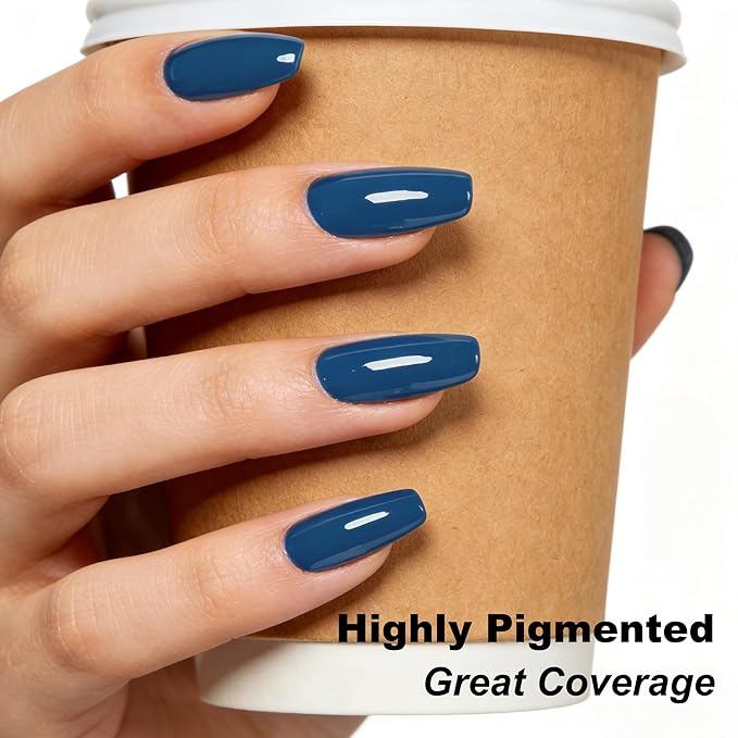 YTD Likomey Haze Blue Gel Nail Polish,15ml Salon Home DIY Manicure and Pedicure Fall Winter UV Color Varnish,CS460