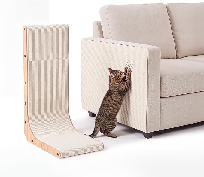 Cat Scratch Furniture Couch Corner Protector from Cat Claws, 78.7x15.8 Inch | Cat Wall Scratcher Mat with Catnip, Adhesive Cat Scratching Pads Renew Cat Stuff Sofa Tree Scratching Post Board Bed Tower