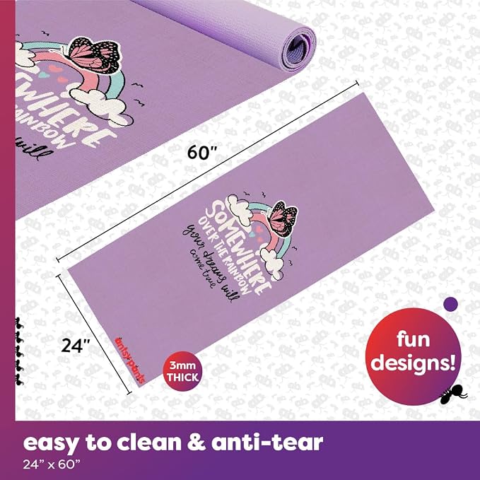 Antsy Pants Yoga Mat for Stretching and Yoga
