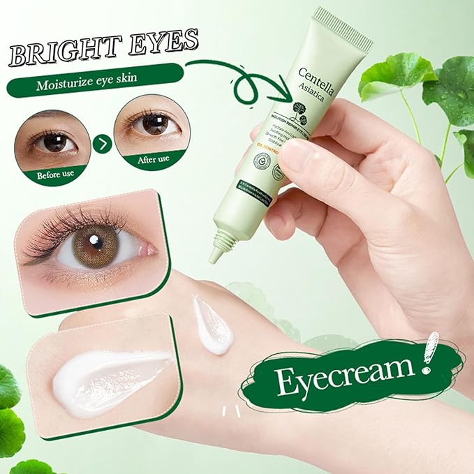 Grospe Centella Asiatica Eye Cream,Moisturizes and Tightens the Skin Around the Eyes,Reduces Dry Lines and Fine Lines,Improves Dark Circles Under the Eyes,Lightweight Refreshing,Non Greasy