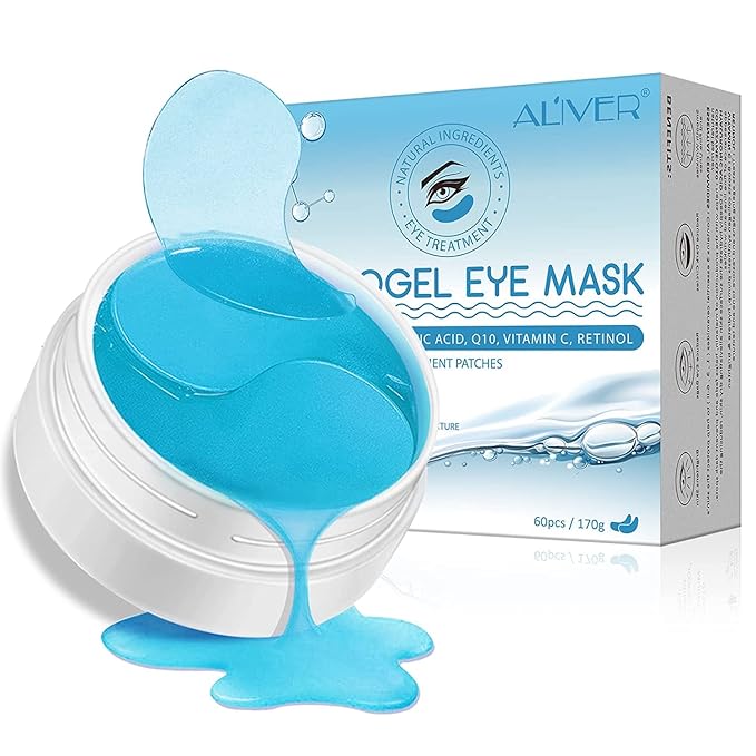 sefudun Hydrogel Eye Patches,Hydrogel Under Eye Masks for Dark Circles,Anti Wrinkle Treatment,Under Eye Gel Pads,Eye Mask for Puffy Eyes, Skincare,Hydrating | 60 Pieces/30 Pairs