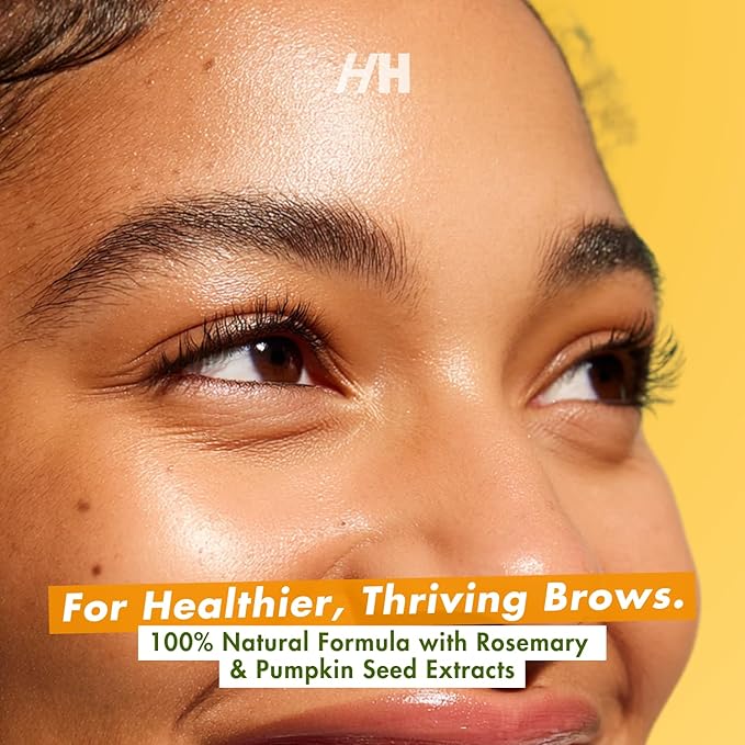 Handmade Heroes Eyebrow Growth Serum – Natural Vegan Brow Enhancer with Rosemary & Pumpkin Seed Oil – Prostaglandin Free Serum for Thicker, Fuller Looking Brows – Gentle & Nourishing Formula