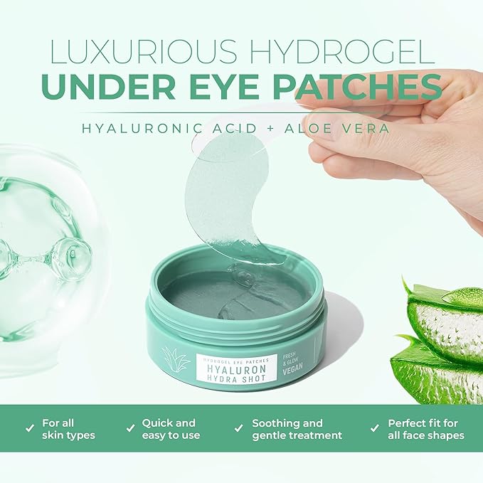 Victoria Beauty Hyaluronic Eye Pads Against Dark Circles with Niacinamide and Aloe Vera