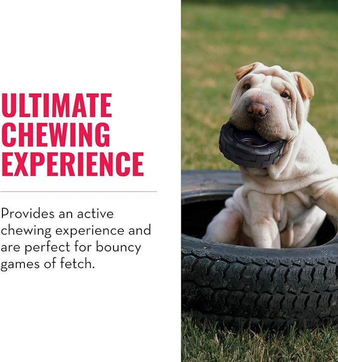 KONG Extreme Tires Natural Rubber Chew Toy, for Small Dogs