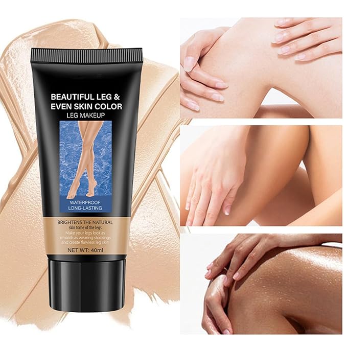 Leg Makeup Waterproof No Transfer, Body Makeup Waterproof No Transfer, Tattoo Cover Up MakeUp WaterProof, WaterProof LEG MakeUP Cream, Instant Tanning Legs, Body Foundation (#02, Medium)