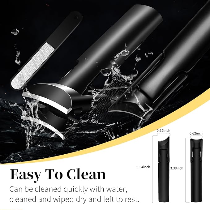 Toe Nail Clippers for Men with Catcher, 15 mm Wide Jaw Opening Anti Splash Slanted Nail Clippers for Ingrown Nails and Curved Blade Thick Toenail Clippers for Seniors, Women