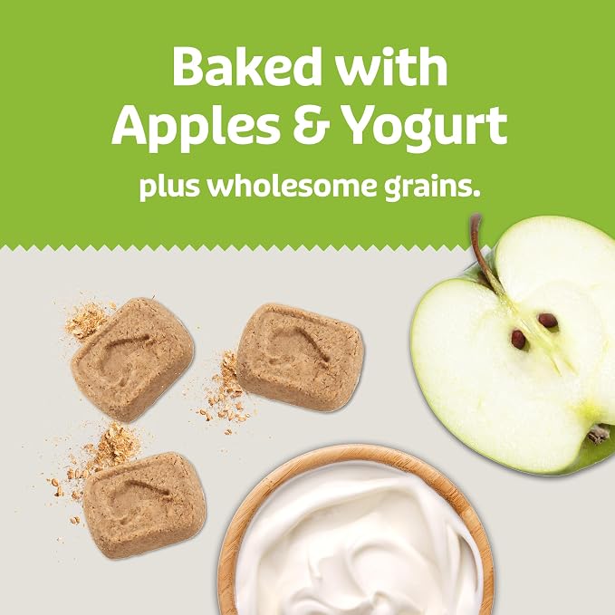 Blue Buffalo Health Bars Apples & Yogurt Mini Dog Biscuits, 32 oz | Smaller Bite, Same Crunch, Oven-Baked, No Chicken By-Product, Corn, Wheat, or Soy