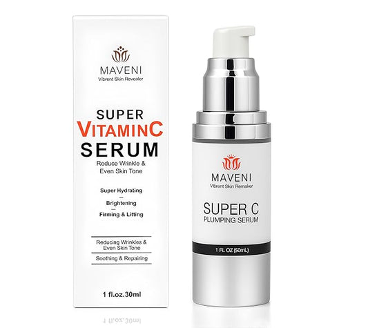 Super Vitamin C Serum for Women over 70 With Hyaluronic Acid, Reduce Wrinkle, Hydrates, Firms, Lifts, Anti Aging Serum for Dark Spots, Wrinkles, DullSkin, 1 fl.oz.