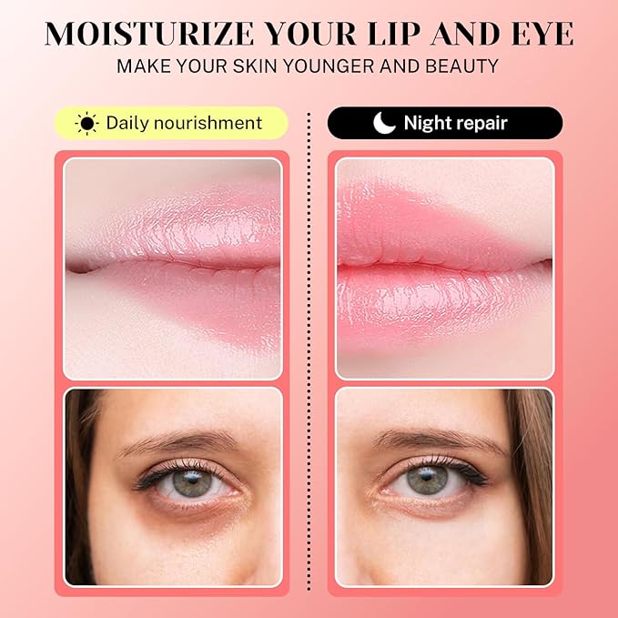 30 Pairs Lip Masks & Eye Masks, 24K Gold Crystal Gel Collagen Eye Pads, Under Eye Patches for Puffy Eyes, Dark Circles, Bachelorette Party Favors, Bridesmaid Gifts, Wrinkles and Fine Lines