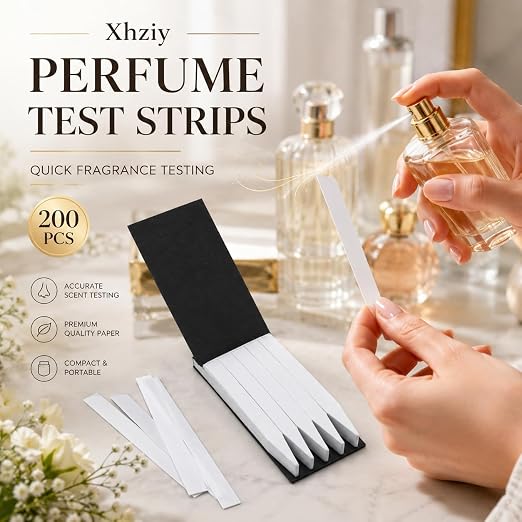 Perfume Strips Perfume Test Paper Fragrance blotter Strips Scent Test Strips are Designed for the Detection of Aromatherapy Oils, perfumes, Essential Oils, etc. -200pcs