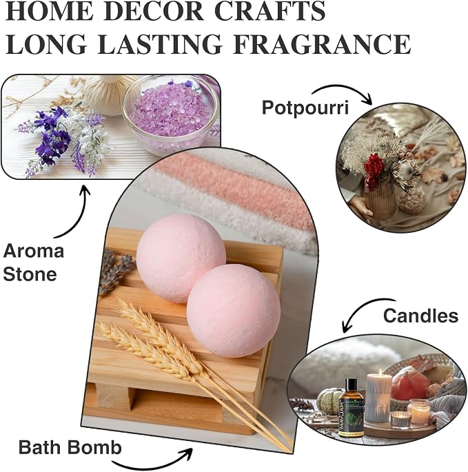 MAYJAM Coconut & Vanilla Fragrance Oils Essential Oil - Coconut & Vanilla Oil for Diffusers, 3.38FL.OZ/100ML Large Volume Fragrance Oil with Premium Glass Dropper