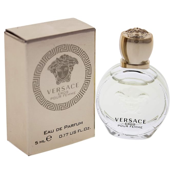 Versace Eros Pour Femme, 0.17 Ounce | Eau de Parfum | Pack of 2