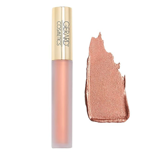 Gerard Cosmetics Metal Matte Liquid Lipstick Dreamweaver, Nude Pink Lipstick with Matte Metallic Finish, Long Lasting Nude Lipstick, Hydrate and Nourish Lips, Cruelty Free & Made in the USA