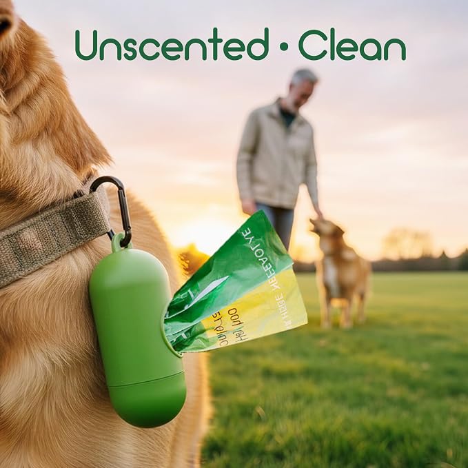 ATIFBOP Biodegradable Dog Poop Bags 150 Counts with Dispenser | Leak Proof, Extra Thick, with Dispenser