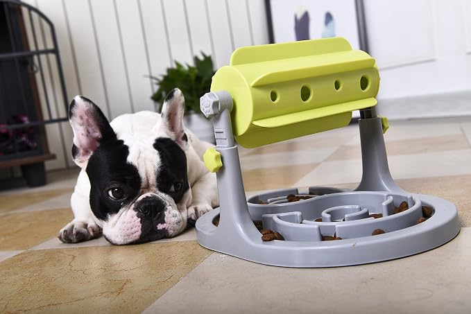 Pet Life ® Roto Paw IQ Training Interactive Slow-Feeding and Rotating Dog Feeder Toy