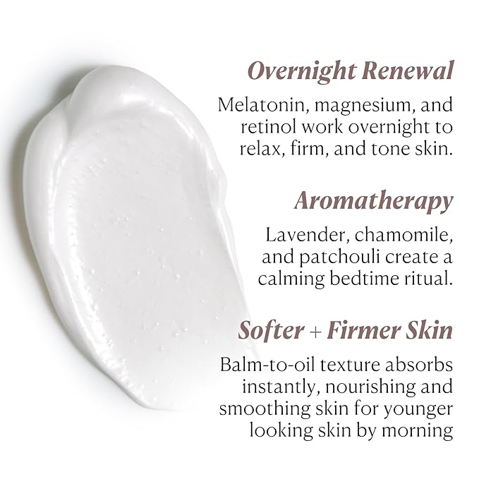 Nakery Beauty SkinRecovery Relax + Repair Body Balm, Magnesium Melatonin Sleep Lotion with Retinol + SepiLift, Firming Cream for Crepey Sagging Skin Overnight, Shea Butter, Lavender Chamomile, 250mL