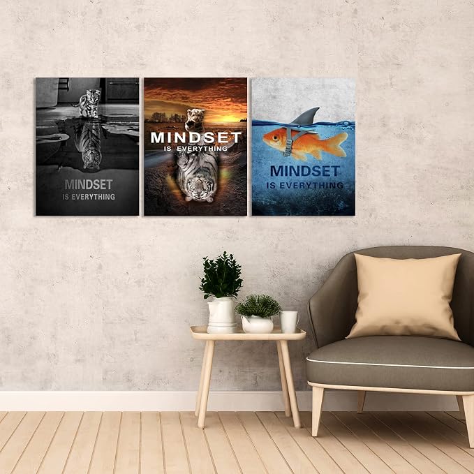 Success Wall Painting Inspirational Wall Art Office Wall Decor Motivational Wall Art Canvas Black Poster Positive Inspirational Framed Artwork Prints Picture for Living Room Office [72''W x 36''H]