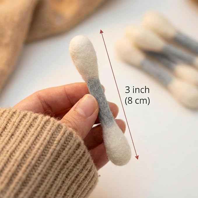 Glaciart One MINI Swabs Cat Toys with Catnip - 6 Pk | Durable for Chew, Cute Cat Toys Interactive Kitty for Boredom, Exercise, & Play | Filled w/Organic Catnip for Anxiety & as Digestive Aid