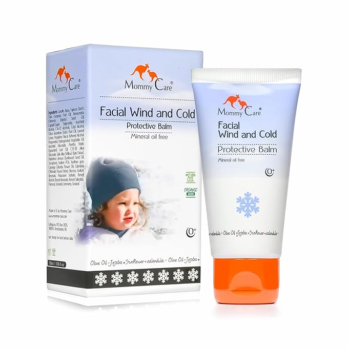 Mommy Care Facial Wind & Cold Protective Balm – Mineral Oil-Free Formula with Calendula, Olive Oil & Jojoba, Soothes & Hydrates Dry, Sensitive Skin for Babies, Kids & Adults, 1.76 fl oz