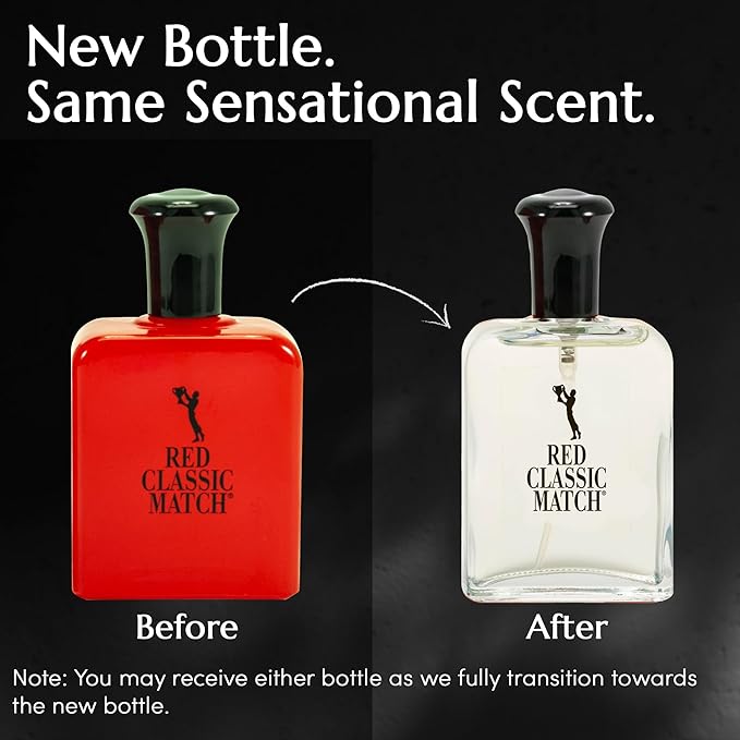 PB ParfumsBelcam Red Classic Match Eau de Toilette - Spicy Woody Amber Fragrance for Men, Long-Lasting Masculine Scent, Affordable Cologne Alternative, Signature Fragrance - 2.54 Fl Oz