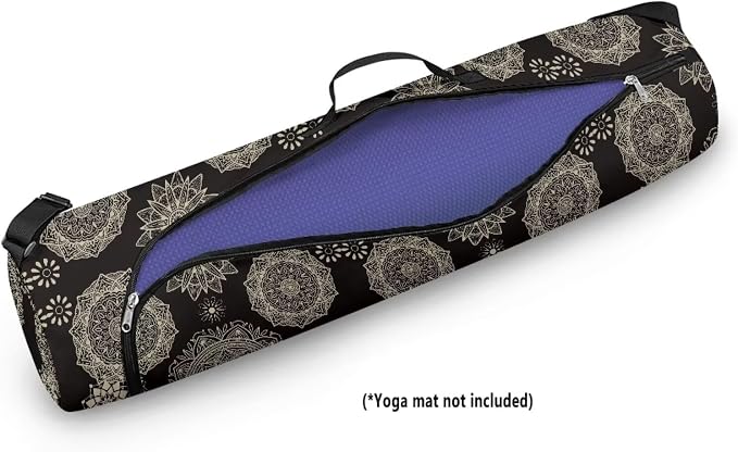 Yoga Mat Bags for Women Lightweight Gym Bag with Strap Full Zip Yoga Accessories
