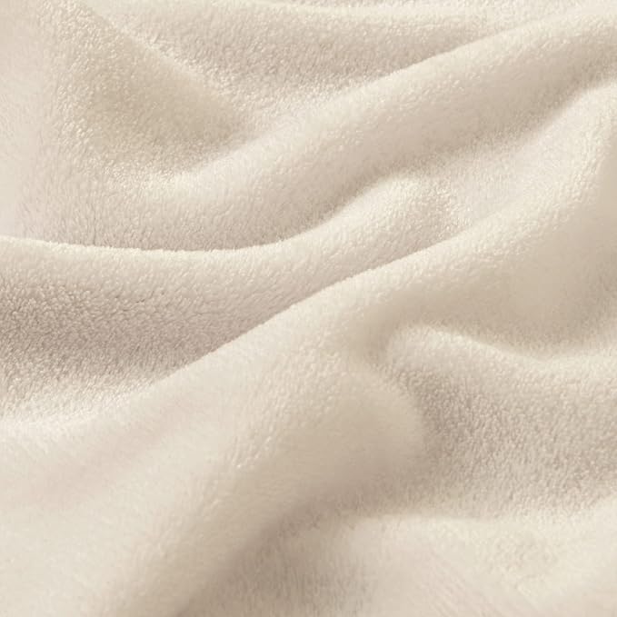 BEDELITE Fleece Blanket Soft Plush Twin Size Blanket Beige 60"x80" | Ultra Soft Fleece, Plush Microfiber, Lightweight Warmth, All Season Comfort, Fade Resistant, Machine Washable, Couch Sofa Bed