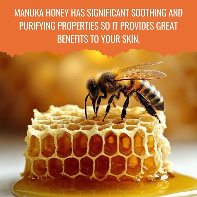 Manuka Lane Manuka Honey & Vitamin C Gel Cleanser for Face and Neck with Kiwifruit Extract | Carefully formulated to keep your skin Hydrating, Revitalising and healthy!