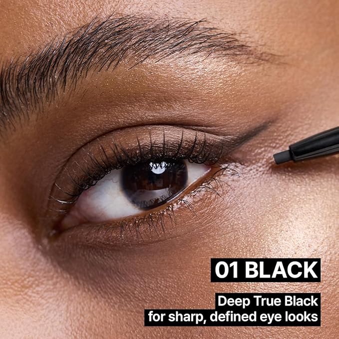 CLIO Sharp So Simple Waterproof Pencil Liner, 2mm Ultra Slim Precision Tip, Smooth Tug Free Glide, Smudge Resistant Long Wear Formula, Clean Eye Definition, Easy Control For Daily Makeup (001 Black)
