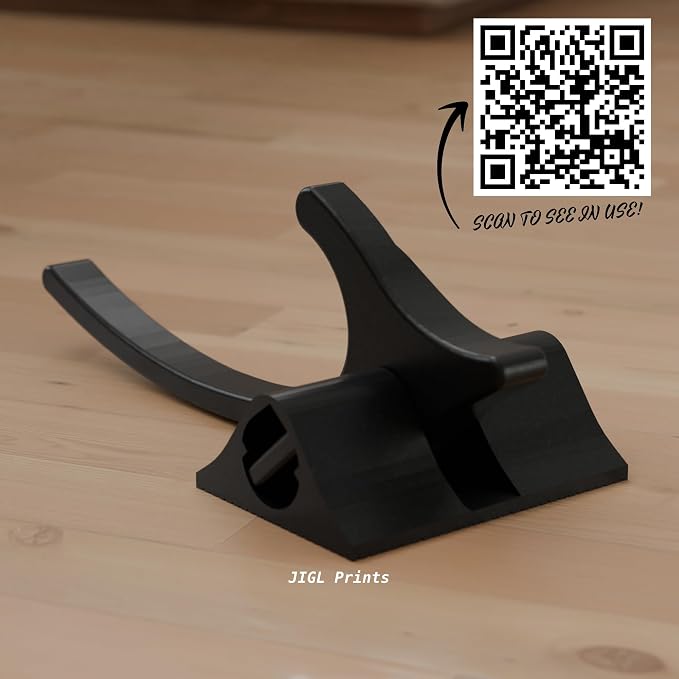 Hip Flexor, Iliacus  & Psoas Release Tool V2 – Reinforced Trigger‑Point Massage Hook for Sciatica, Back & Posture Relief | Myofascial Self‑Therapy Device (Black)