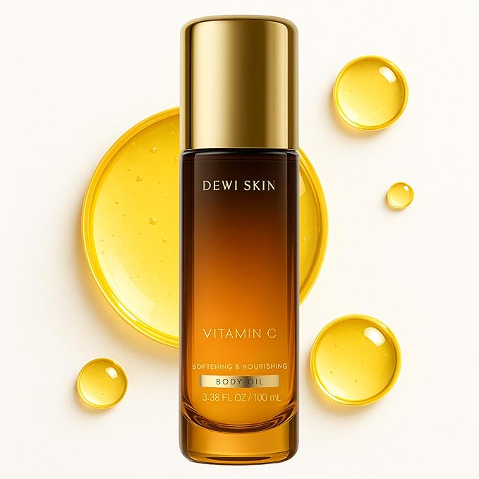 DEWI SKIN™ Nourishing Body Oil – Lightweight Blend of Botanical Oils – Daily Hydration for Soft, Smooth Skin – After Shower Moisturizer For Women and Men