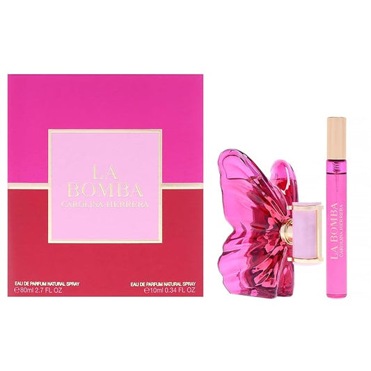 La Bomba by Carolina Herrera for Women - 2 Pc Gift Set 2.7oz EDP Spray, 0.34oz EDP Spray (Mini)