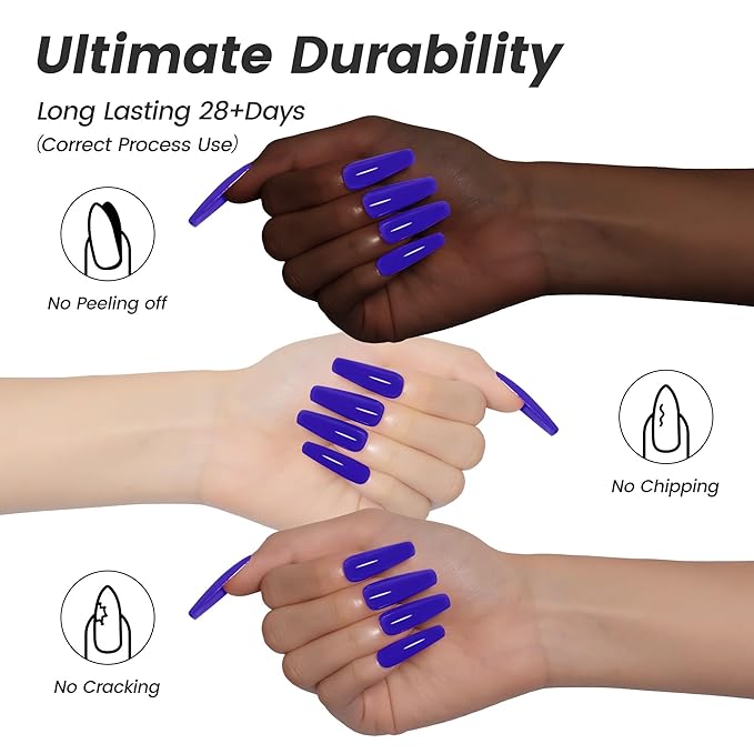 YTD Likomey Klein Blue Gel Nail Polish,15ml Salon Home DIY Manicure and Pedicure Ultramarine Electric Blue Fall Winter Soak Off UV Color Varnish,CS004
