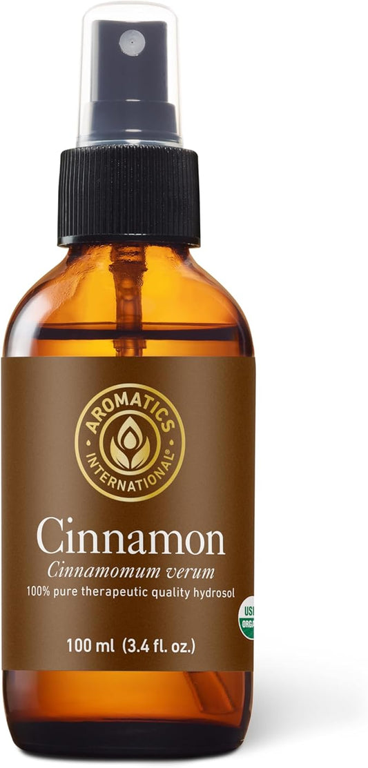 Aromatics International Cinnamon Hydrosol 100ml | Warm Spicy Natural Aromatic Mist for Home, Mood & Daily Use