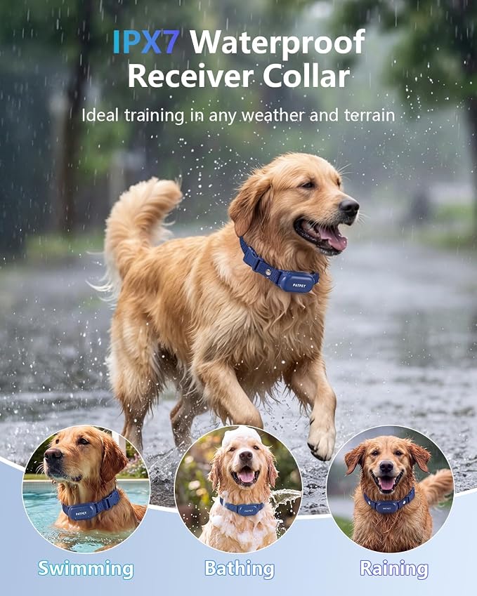 PATPET Dog Shock Collar with Remote Control - 4000FT Safe Training Collar