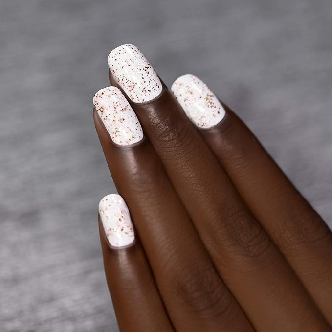 ILNP Love Triangle - Metallic Silver, Gold, and Rose Flakie Topper Nail Polish, Chip Resistant, 7-Free, Non-Toxic, Vegan, Cruelty Free, 12ml