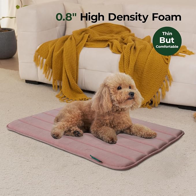 BALANCE Dog Crate Pad, Dog Foam Crate Mat Kennel Pad, Washable Water-Resistant Pet Bed Flat Dogs Cage Mat for Medium Dogs