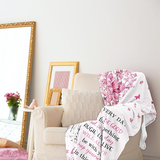 Granddaughter Gifts from Grandma, Gift for Granddaughter, Great Granddaughters Gift, Birthday Gifts for Grand-Daughter Blanket 60"x 50", Presents from Grandpa