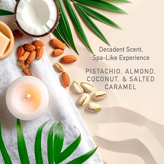 NATURE WELL Cheeky Firming Body Oil, Luxuriously Glowy & Fast-Absorbing Formula Designed to Nourish, Firm, & Visibly Smooth Skin, Scented with Pistachio, Almond, Coconut, & Salted Caramel, 3.4 Oz
