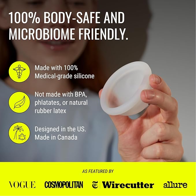 Flex Reusable Disc | Reusable Menstrual Disc | Tampon, Pad and Cup Alternative | Capacity of 6 Super Tampons | Lasts for Years | Includes Carrying Pouch & 2 Free Disposable Discs