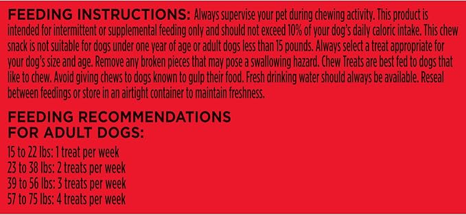 Milk-Bone Comfort Chews, Dog Chew with Unique Chewy Texture and Real Beef, 40.8 Oz. Bag (16 Chews), (Pack of 4)