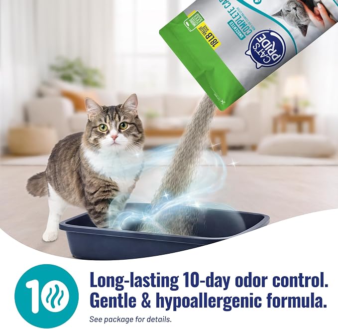 Cat's Pride Complete Care Lightweight Hypoallergenic Unscented Litter 18lb