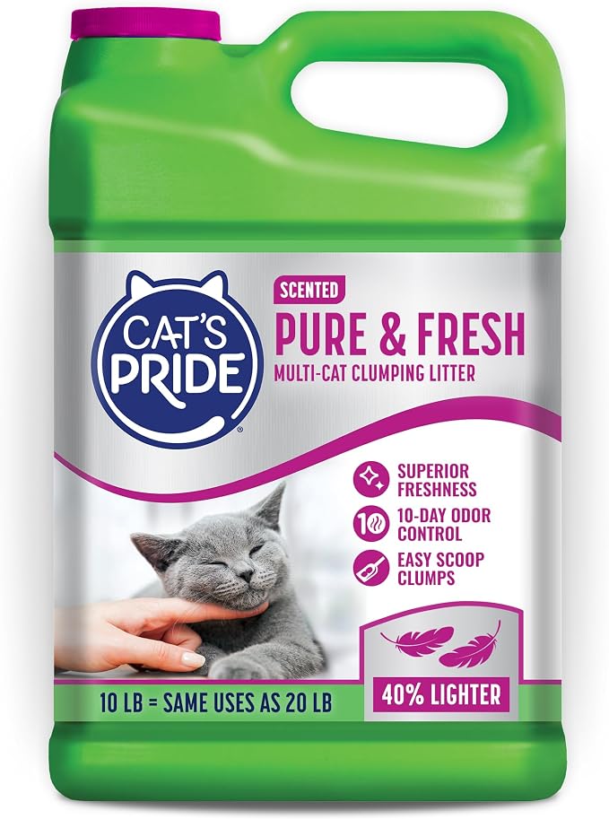 Cat's Pride Pure & Fresh Lightweight Scented Clumping Litter 10lb