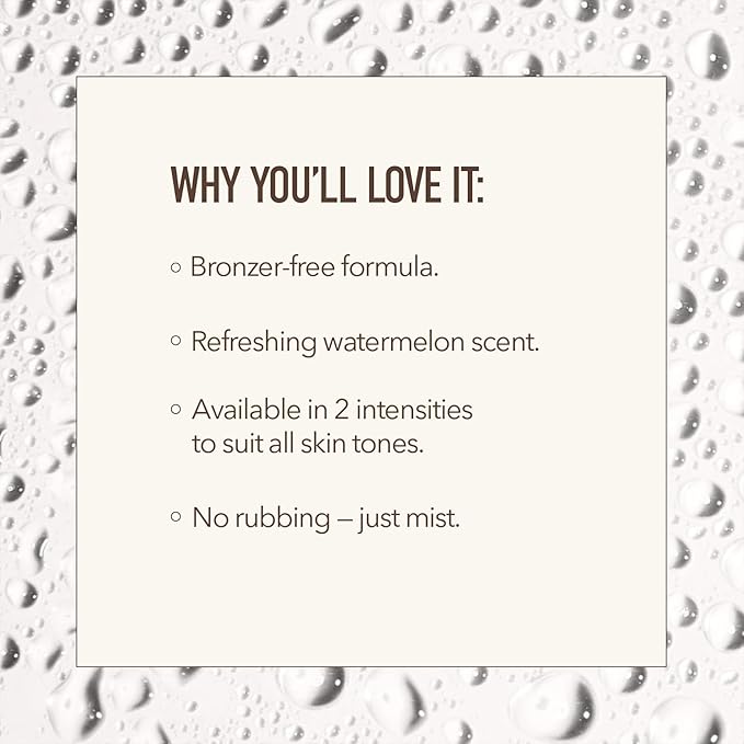 Nuda CloudMist, Medium to Dark | Lightweight Hydrating Face Tan Mist | Made with Aloe Vera and White Tea Extract | Buildable Clear Water Spray Self Tanning Solution, Cruelty Free, (75 mL)