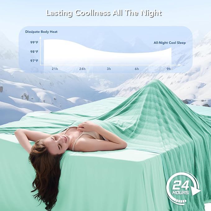 Cooling Blanket for Hot Sleepers Cold Summer Blanket Throw 50"x70" | Cold Summer Bed Blanket Keeps Cool for Night Sweats, Soft Lightweight Breathable Sofa Blankets for Kid Adults